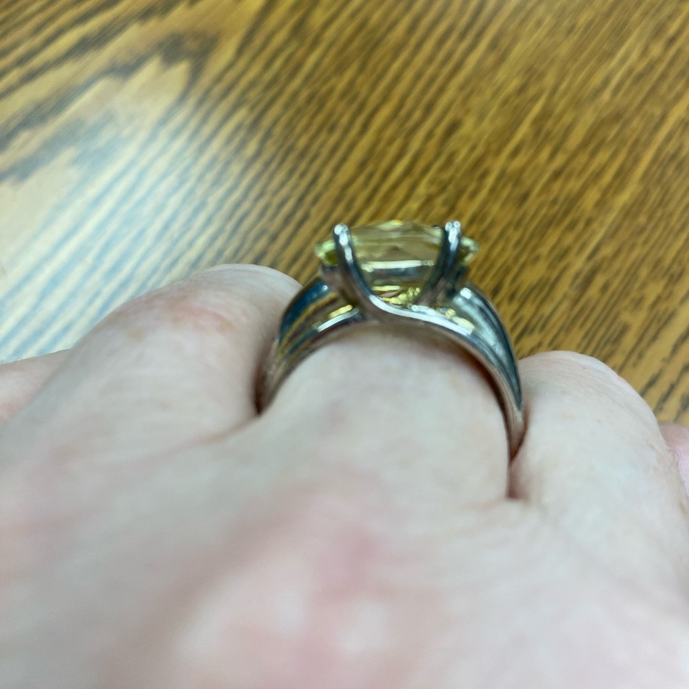 Lemon quartz ring - Picture 2 of 7